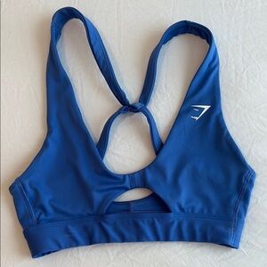 Gymshark Peek A Boo Sports Bra- Iris Blue